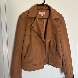 Brown suede jacket